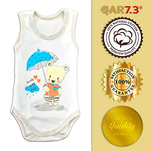QAR7.3 Ropa Bebe Recien Nacido - 5 Piezas, Unisex, 0-3 Meses, Talla 56 - Blanco