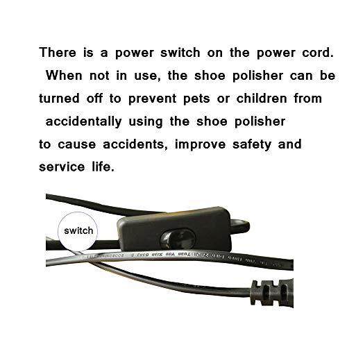QFFL Máquina limpiabotas automático Pulidor Eléctrico de Zapatos, Máquina de Pulido Y Abrillantador Mecánico para El Pulido de Zapatos Por Inducción Automática Cepillo Eléctrico para Zapatos con Inter