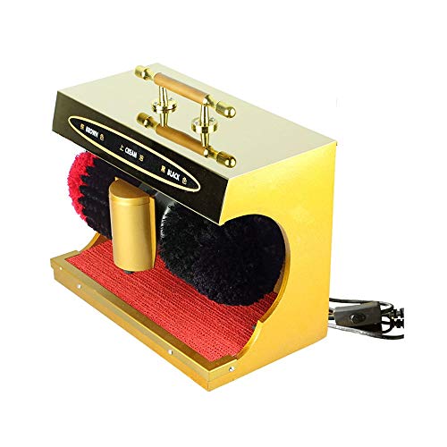 QFFL Máquina limpiabotas automático Pulidor Eléctrico de Zapatos, Máquina de Pulido Y Abrillantador Mecánico para El Pulido de Zapatos Por Inducción Automática Cepillo Eléctrico para Zapatos con Inter