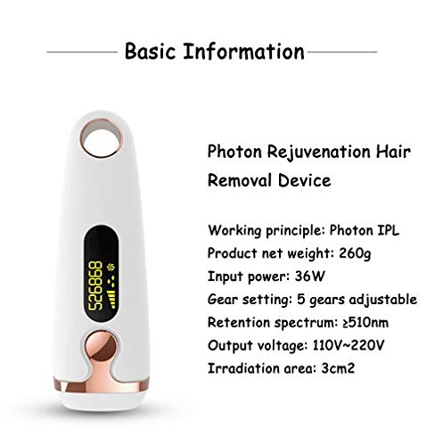 QHGao Dispositivo De Depilación Permanente para El Hogar IPL, para Uso Doméstico De Cuerpo Completo - ACTUALIZAR 999,900 Flashes Sin Dolor