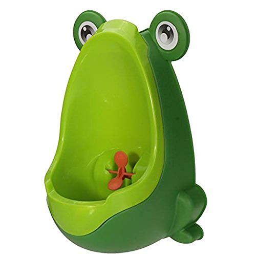 QIANGUANG® Orinales Bebé y niños Entrenamiento portátil Niños Frog Urinario Entrenamiento para baño del Ranita Orinal (Verde)