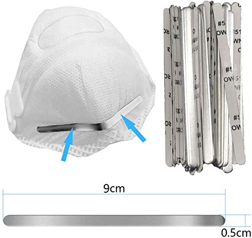 QiaoJia 100 piezas 90 mm puente de aluminio para la nariz, para hacer manualidades, accesorios de manualidades