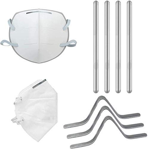 QiaoJia 100 piezas 90 mm puente de aluminio para la nariz, para hacer manualidades, accesorios de manualidades