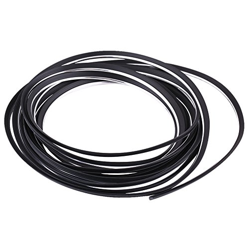 Qiilu Tiras de molduras interiores del coche Panel de instrumentos de la puerta de ventilación Línea de decoración flexible de las ruedas del volante(plata)