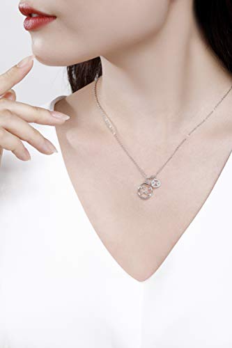 Qings Horoscopo Cancer Collar Cáncer Signo Zodiacal Astrología Constelación Colgante Regalo de Cumpleaños para Niñas Mujeres