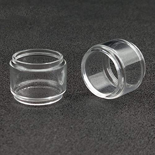 Qingtian-ceg 5PCS 3.5ml Vidrio Normal 5ml Tubo De Vidrio De Reemplazo De Vidrio De Bombilla De Grasa For Advken Manta RTA Tank Atomizer,Sin Tabaco ni nicotina (Color : Fat Glass 5ml, tamaño : For)