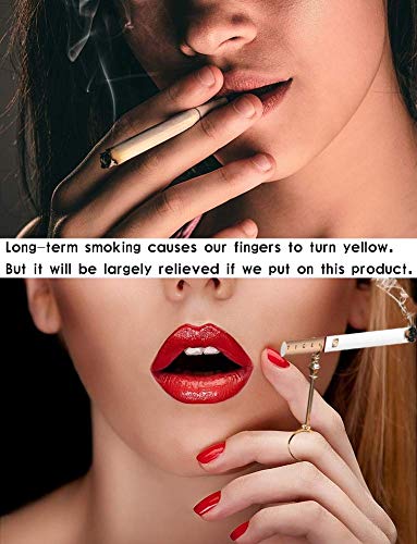 QINJLI Una Boquilla de Anillo cetro Que Puede Proteger los Dedos, una Boquilla de Anillo del Dedo de Manos Libres for los Hombres y Las Mujeres fumadoras, aplicable en Muchos Campos