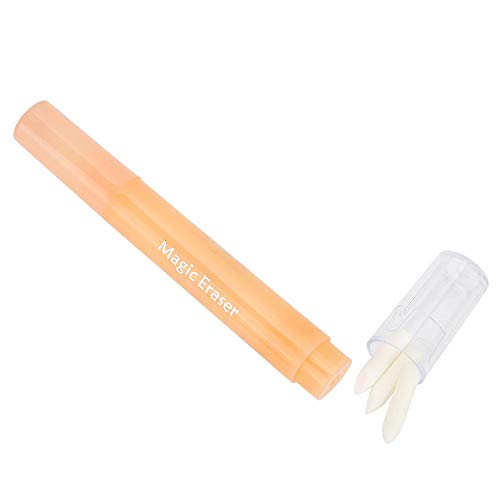 Qinlorgon Accesorio de Maquillaje Permanente avanzado portátil de Baja Falla, Marcador de toallita mágica Suave, salón de Belleza para maquilladores caseros para(Tattoo Marker Orange)