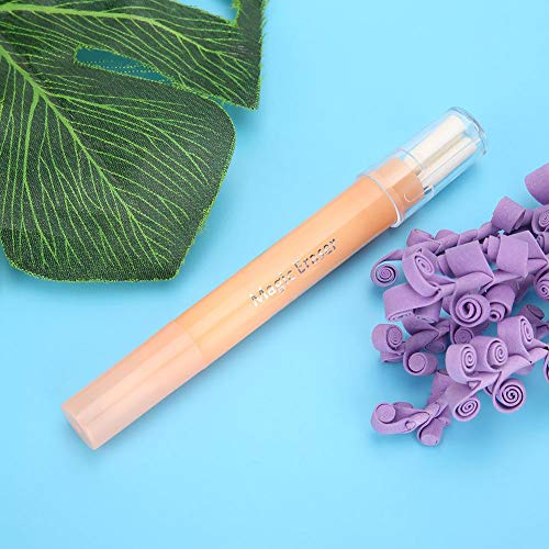 Qinlorgon Accesorio de Maquillaje Permanente avanzado portátil de Baja Falla, Marcador de toallita mágica Suave, salón de Belleza para maquilladores caseros para(Tattoo Marker Orange)