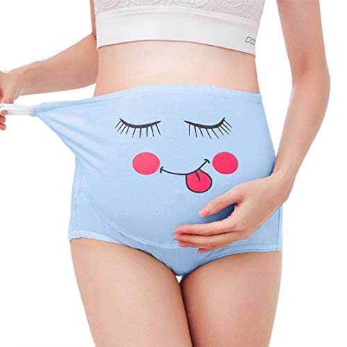 QinMM 7 pcs/Set Braguita de premamá para Embarazada,Bragas Dormir Mujer Soporte Abdominal, Faja de Maternidad Ropa Interior Seamless (XXL)