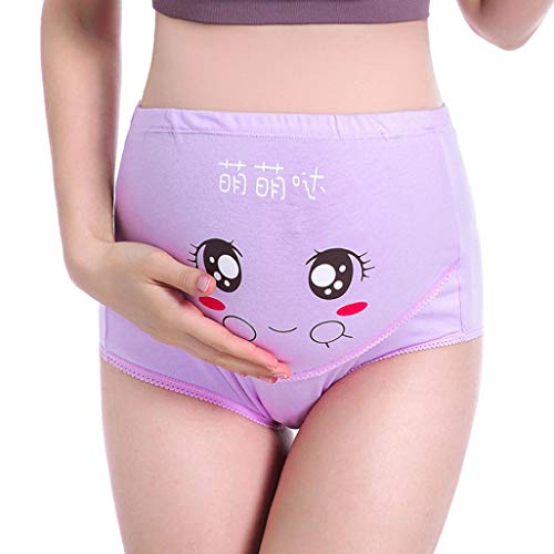 QinMM 7 pcs/Set Braguita de premamá para Embarazada,Bragas Dormir Mujer Soporte Abdominal, Faja de Maternidad Ropa Interior Seamless (XXL)