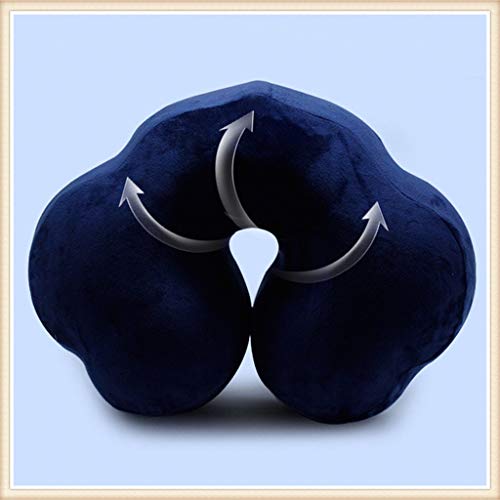 QINYONGFENG Confort con Rebote Lento Núcleo de Espuma de Memoria Creativo en Forma de Nube Almohada antiapnea Silla Cojín Lumbar for automóvil