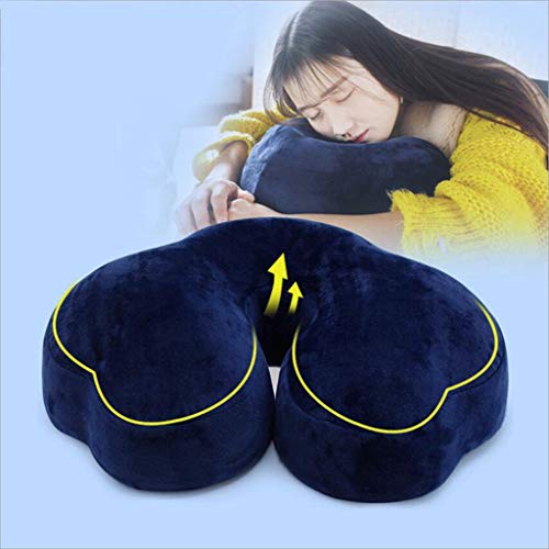 QINYONGFENG Confort con Rebote Lento Núcleo de Espuma de Memoria Creativo en Forma de Nube Almohada antiapnea Silla Cojín Lumbar for automóvil