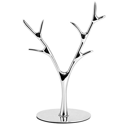 QKP Soporte Nórdico De Joyería con Forma De Cuerno, Collar De Anillo, Estante De Almacenamiento para Reloj, Soporte De Joyas Innovadoras, Adornos De Decor