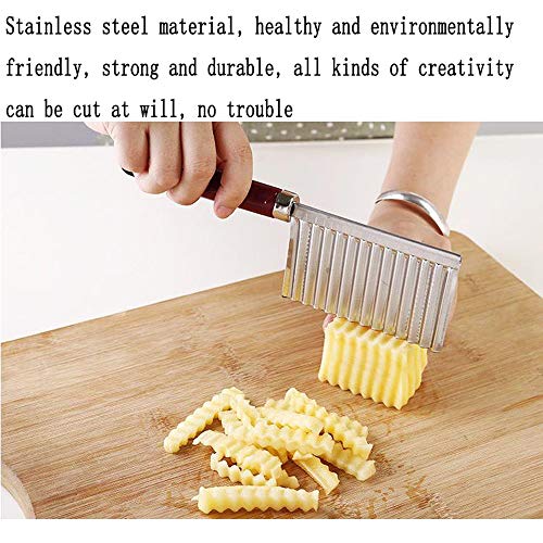 QLSN Cortador Y Triturador Verduras Slicer Rallador Cortador Cocina Multifuncional, Cuchillo De Cocina Casero Fancy Cutler Fries 2Pcs 19X5.5 X 10 cm.