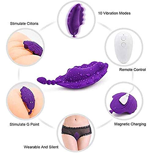 QMMYA Vìbrạdòrěs Sěxúạl Mujer Clítòrìs Control Remoto Inalámbrico,10 Modos De Vìbrạdòr Mujer Púñtò Ġ Clìtòriànò Pequeño,Màsajěadòr Clìtòriàl Eśtìmúladòr Silicona,USB Recargable