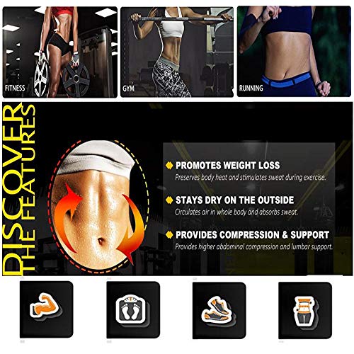 QQA Mujer Debajo del Busto Corsé Pérdida de Peso Barriguita Controlar Chaleco Rutina de Ejercicio Escultor de Cuerpo Barriguita Quemador de Grasa,XL