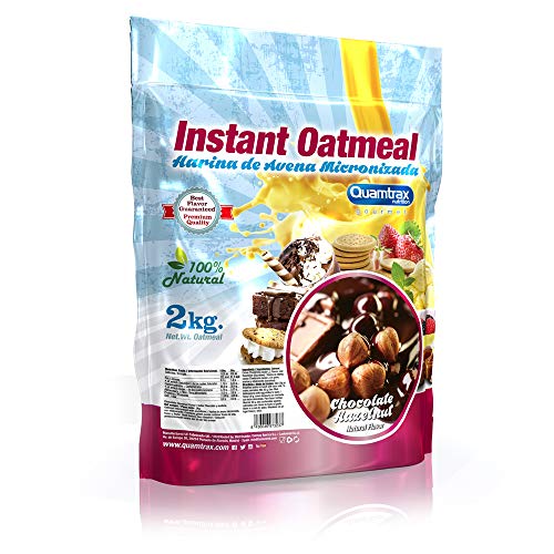 Quamtrax Nutrition Avena Instantánea, Sabor Chocolate Hazelnut - 2000 gr