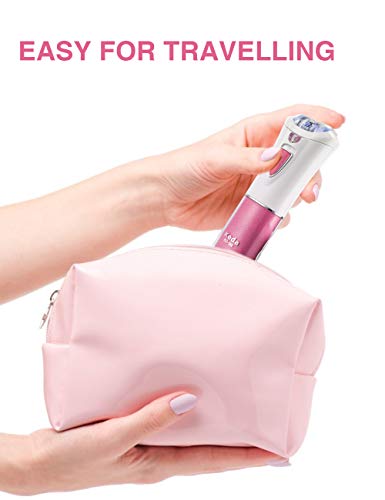 Queenmew Depiladora Electrica Afeitadora Eléctrica Con Luz, Maquina Depiladora Facial Mujer De Bikini Inalámbrico, Removedor De Vello Facial Para Mujeres