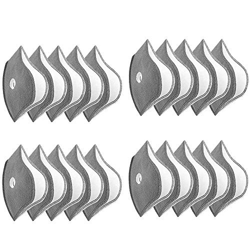 QueenNa Filtro De Carbón Activado,Filtro De Carbón Activado Para Bicicleta,Motocicleta,Esquí,Equitación Al Aire Libre (20 Unidades)