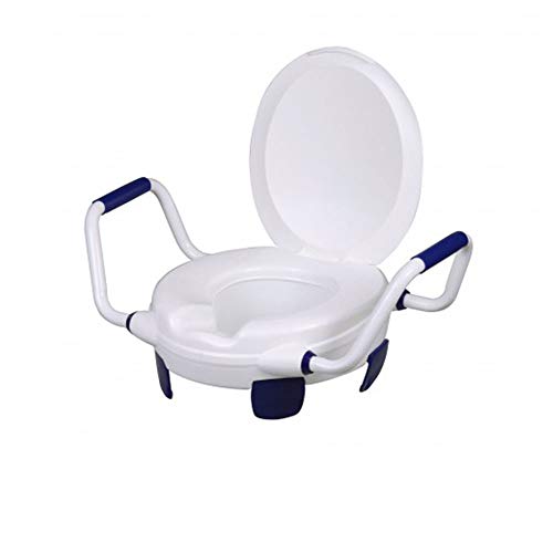 Queraltó - Elevador de Inodoro con Reposabrazos y Tapa, 11 cm