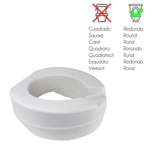 Queraltó - Elevador WC Blando sin Tapa, 11 cm