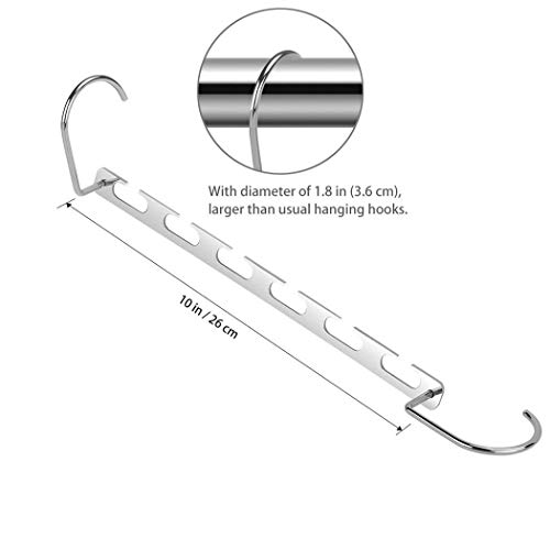 Queta Perchas para Ropa Perchas para Abrigos, Percha Mágica Metal Ropa Organizador Perchas de Acero Inoxidable para Colgar la Ropa, Ideal para Ahorrar Espacio (Juego de 6)