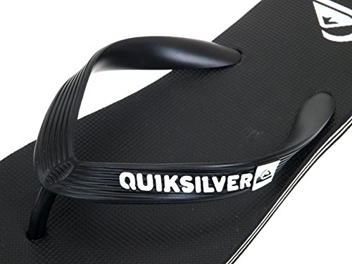 Quiksilver Molokai-Flip-Flops For Men, Zapatos de Playa y Piscina para Hombre, Negro (Black/Black/White Xkkw), 43 EU
