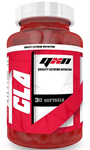 QXN New CLA suplemento quemagrasas – Ácido linoleico conjugado para aumentar tu masa muscular y contribuir en la pérdida de peso – Suplemento quema grasa para practicar deporte – 30 cápsulas softgel