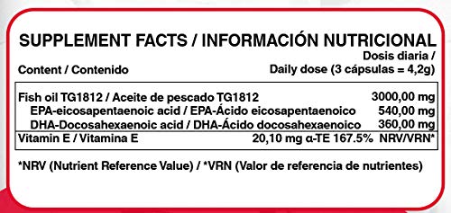 QXN Omega 3 + Vitamina E 90 Cápsulas | Complemento Alimenticio con Omega 3 y Vitamina E, Reduce Colesterol, Ayuda Sistema Neurológico, Reduce Inflamación Muscular, Propiedades Antioxidantes