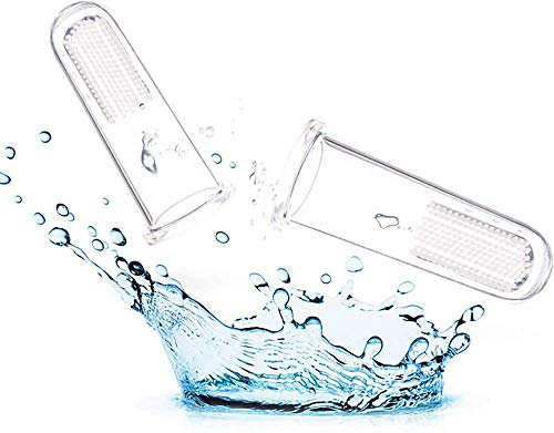 QYC 3 Piezas Multicolor Cepillo Dientes Bebe Silicona, Cepillo Suave y Seguro de Dientes para BebéS, con Caja Cepillo Dedo Bebe para 0-24 Meses, Transparentes Masajeador EncíAs Cepillo