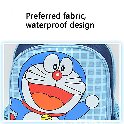 QYQS Mochila de papelería Doraemon, Traje de Gato Robot, útiles Escolares para Estudiantes, Bolsa de Almuerzo, Regalo de cumpleaños, Azul, Rosa,Azul