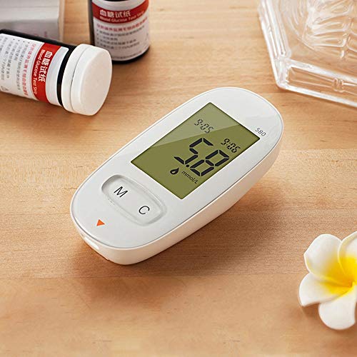 QYY Glucómetro LCD Digital Grande, Equipo médico Medidor de glucosa en Sangre portátil Prueba de glucosa (sin Tiras reactivas y Agujas)