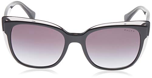 Ralph Lauren RALPH BY 0RA5242 Gafas de sol, Shiny Top Black On Grey, 55 para Mujer