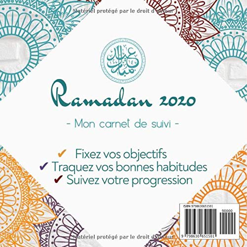 RAMADAN - Mon Carnet de Suivi -: ✔ Fixez vos objectifs  ✔ Traquez vos bonnes habitudes  ✔ Suivez votre progression pour le mois de Ramadan 2020 !