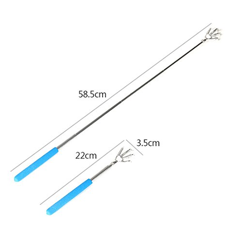 Rascador telescópico Extensible de Acero Inoxidable, con diseño de Garra de águila.
