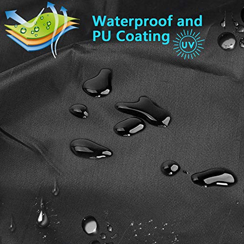 RATEL Funda Protectora de Sombrilla, Impermeable Resistente al Agua al Aire Libre Patio, Oxford 420D Protectora para Parasol de Jardín Intemperie 9-11ft Bolsa de Almacenamiento con Cremallera