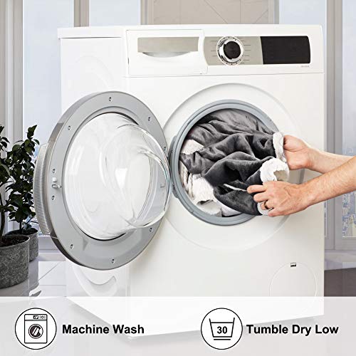 RATEL Manta De Franela Gris 150×200cm, Manta Sofás Mejorada 420GSM, Hecha De100% Microfibre Extra Suave - Fácil De Cuidar- Ligera, Cálida, Cómoda Y Duradera