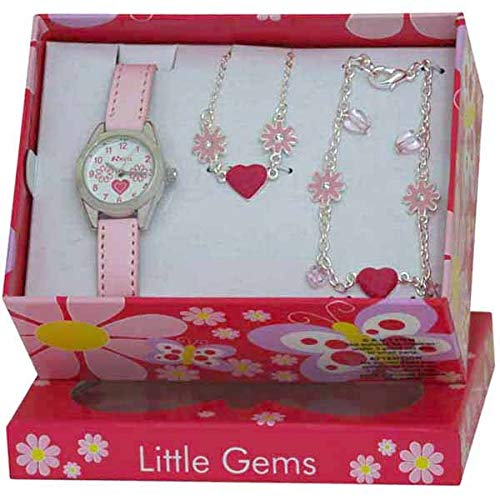 Ravel - Little Gems Reloj para niños de Cuarzo, Correa de plástico, Color Rosa