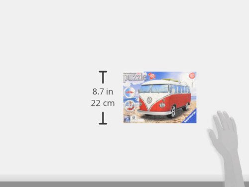 Ravensburger- VW Bus T1 Campervan Volkswagen Puzzle, Color Blanco/Rojo (Ravesnburger 12516)