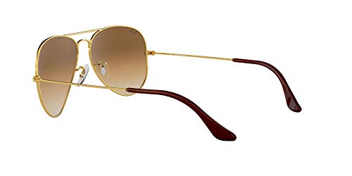 RAY-BAN Aviator gafas de sol, Brown, 62 Unisex-Adulto