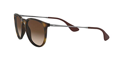 Ray-Ban Erika Classic Gafas de sol, Marrón (Tortoise/Gunmetal/Brown Gradient), 54 Unisex-Adulto