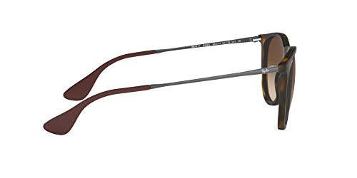 Ray-Ban Erika Classic Gafas de sol, Marrón (Tortoise/Gunmetal/Brown Gradient), 54 Unisex-Adulto