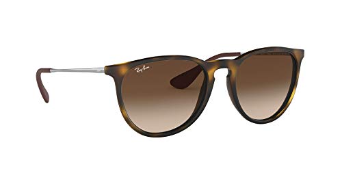 Ray-Ban Erika Classic Gafas de sol, Marrón (Tortoise/Gunmetal/Brown Gradient), 54 Unisex-Adulto