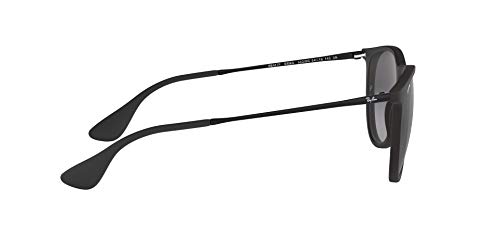 Ray-Ban Gafas de sol, Erika, Negro (622/8G), con lente Gris Degradada