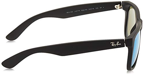 Ray-Ban Justin RB4165 - Gafas de sol Unisex, Negro (Blue 622/55), 55 mm