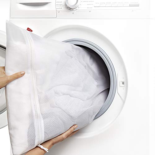 Rayen Lavadora y Secadora lavandería | Funda para Colada con Cremallera | Bolsa Protectora Reutilizable para el Lavado de Ropa | Talla M | 50 x 70 cm | 1 unidad, Blanco