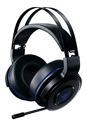 Razer Thresher 7.1 - Auriculares gamer inalámbricos para PlayStation 4 y PC, con Dolby Headphone, con sonido envolvente 7.1 & Brazo de micrófono retráctil, negro