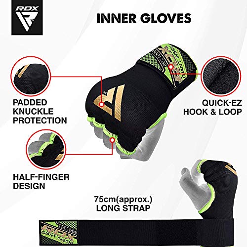 RDX Cinta Boxeo Vendas Mano Muñeca Elasticas Interiores Guantes MMA Envolturas Vendaje Kick Boxing