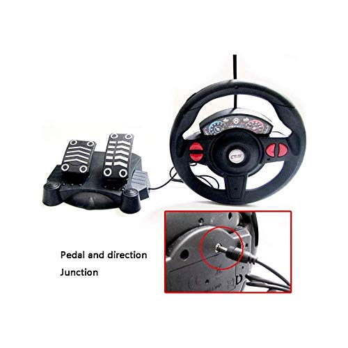 Recargable de escritorio niños de la decoración del coche eléctrico de juguete, coche teledirigido del truco del coche eléctrico, control remoto Racing Pedal de dirección de la rueda niños detección d